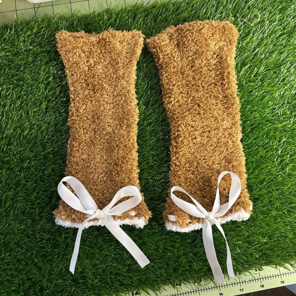 Handmade hand warmer gloves